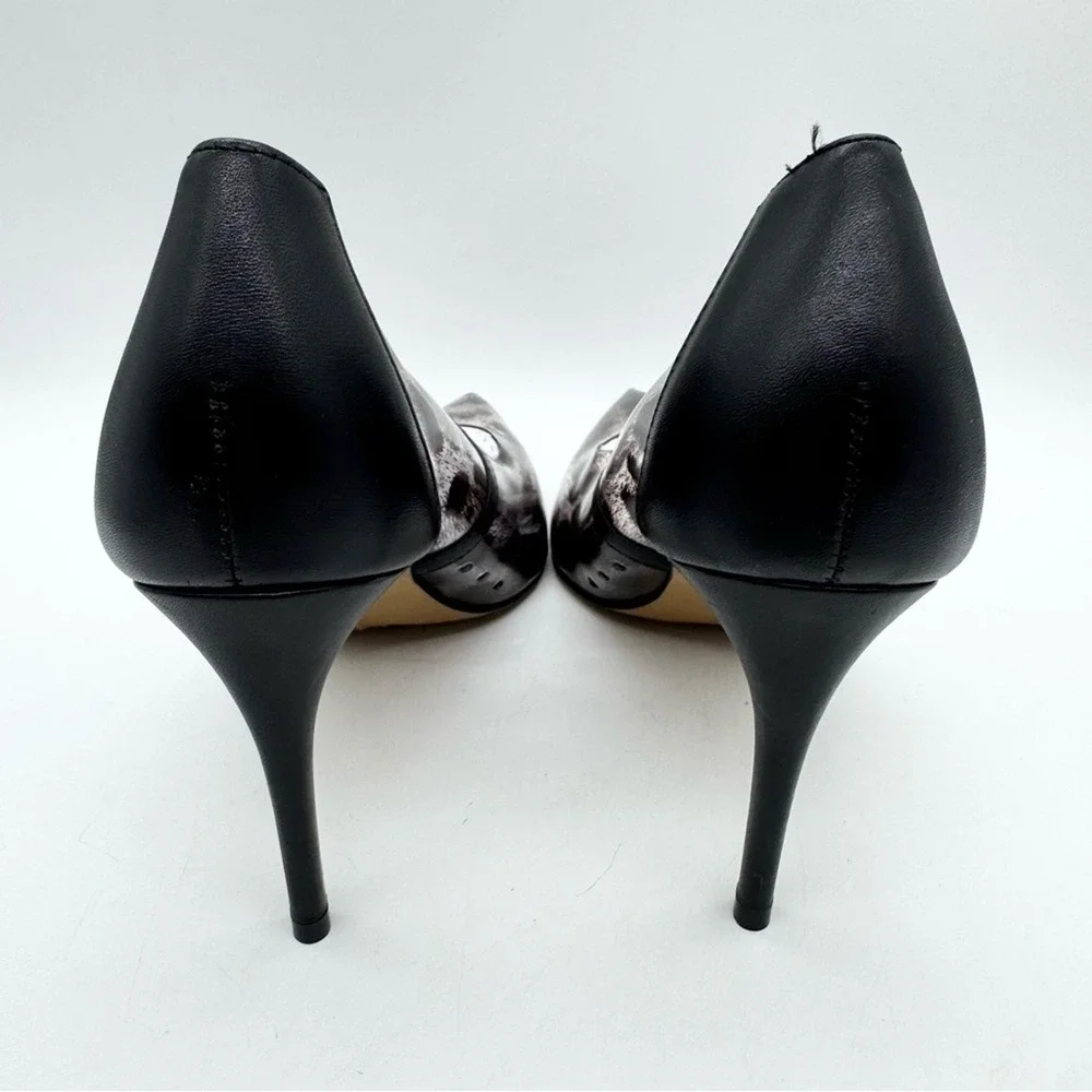 NWOT Vince Camuto Anessta Pump Animal print Leopard Pointed High Heels Clear 7.5